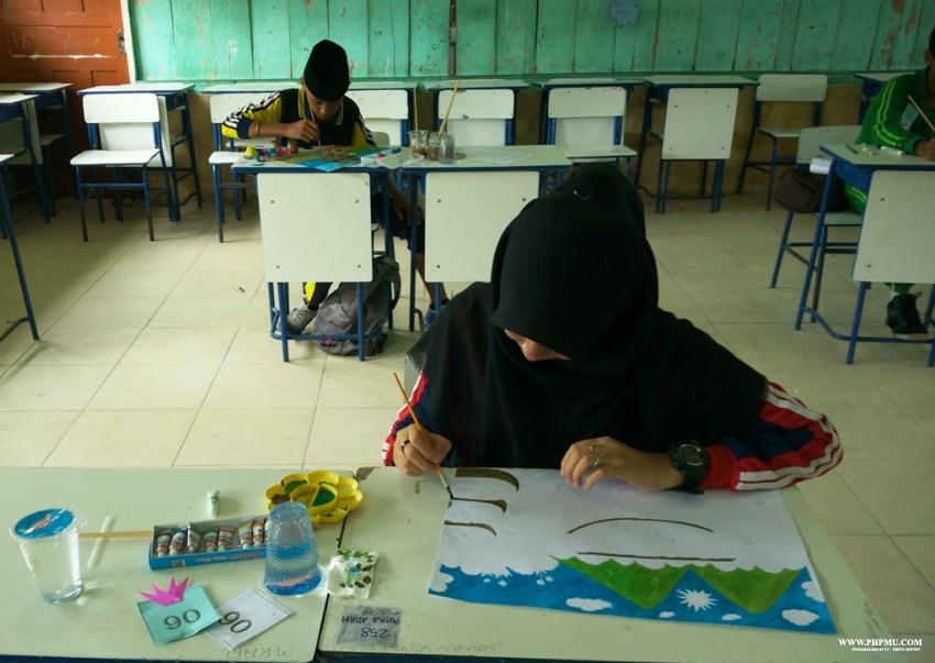 Terlihat Lomba Melukis